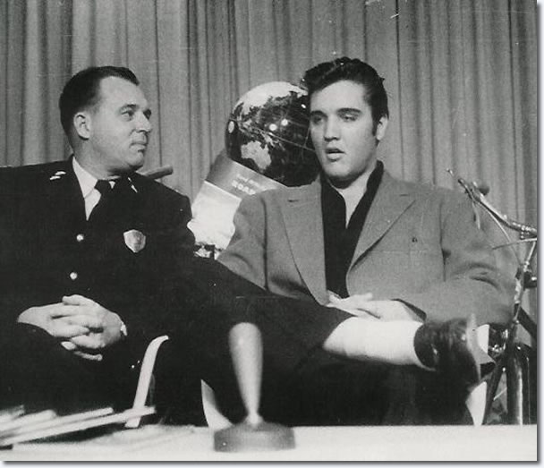 Photo of Elvis is from Memphis Sept 20, 1957 WKNO-TV 'Safety Hit Parade' - Note the world globe behind Elvis, showing Australia