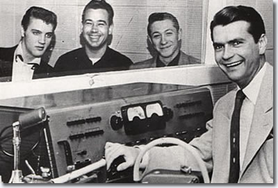 Elvis Presley, Bill Black, Scotty Moore and Sam Phillip's February 3, 1955